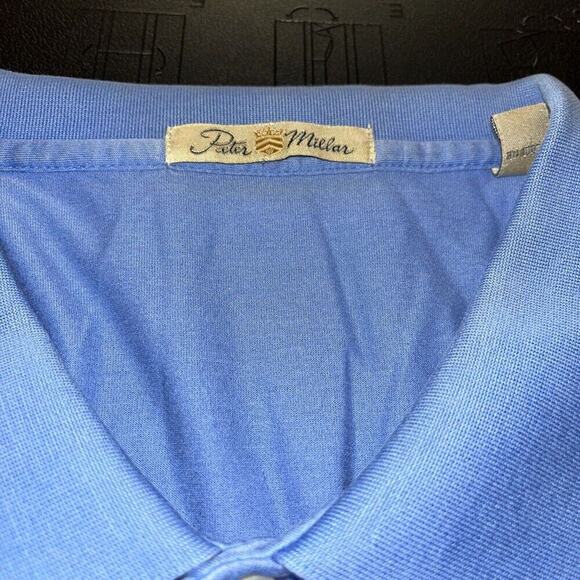 Peter Millar Other - Peter Millar Polo Shirt Men’s Large Blue. Summer Double Mercerized